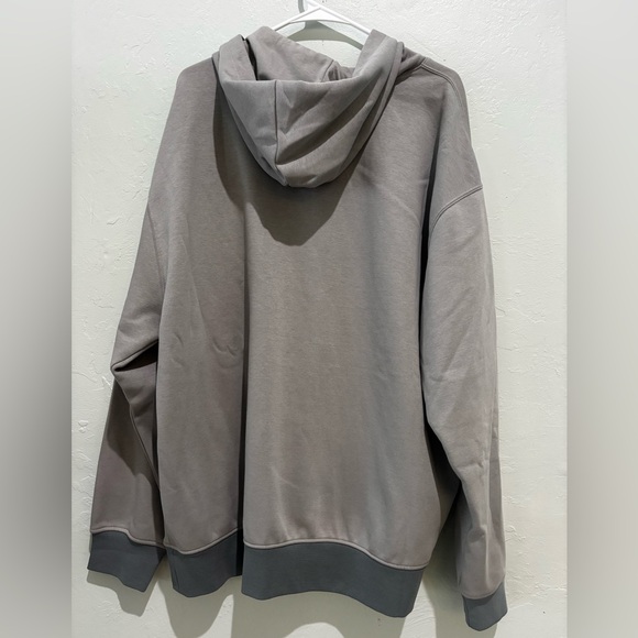 Jordan Gray and Red Men's Hoodie - Picture 5 of 5